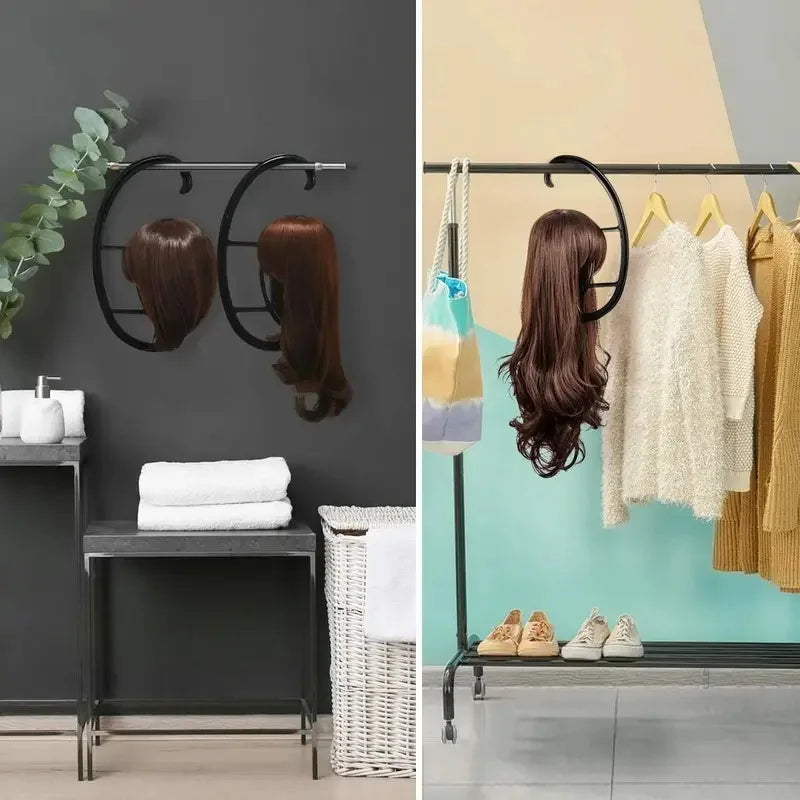 Hanging Wig Holder Portable Wig Holder Suitable for Multiple Wigs And