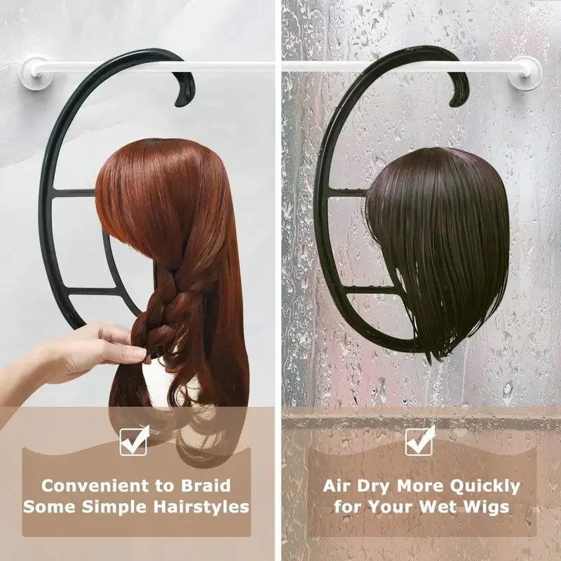 Hanging Wig Holder Portable Wig Holder Suitable for Multiple Wigs And