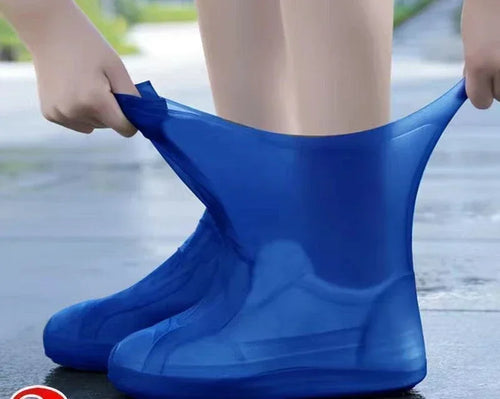1 Pair Silicone WaterProof Shoe Covers Lip-resistant Rubber Rain Boot