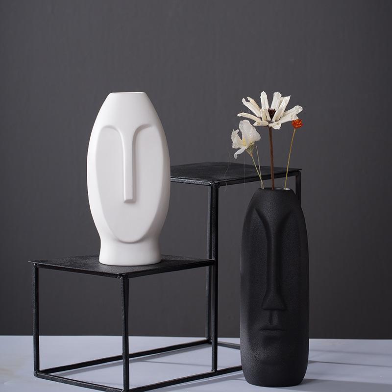 Wholesale Personality Man Face Flower Vase Home Decoration Accessories