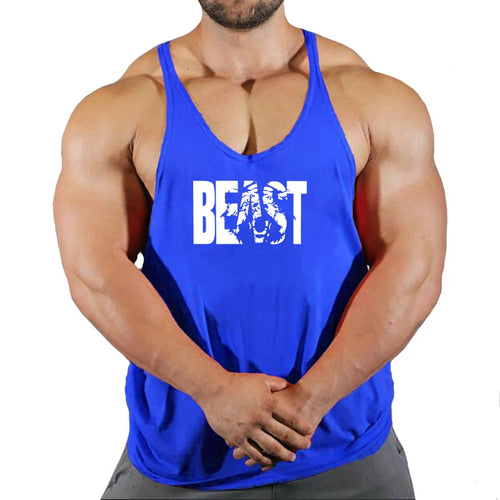 Men Muscle Beast Sleeveless Slim Tee Shirt Tank Top