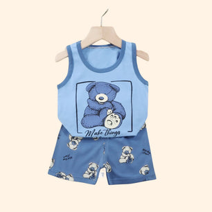 2PCS Children Clothing Vest Suit