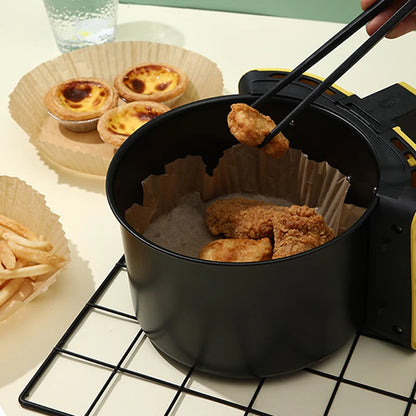 50Pcs Disposable Air Fryer Paper Oil Absorbing And Anti Oil Paper Tray