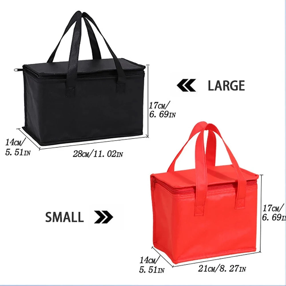 Portable Lunch Cooler Bag Folding Insulation Picnic Ice Pack Food