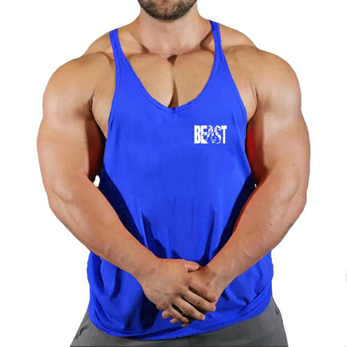 Men Muscle Beast Sleeveless Slim Tee Shirt Tank Top