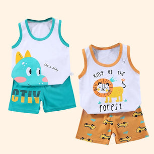 2PCS Children Clothing Vest Suit