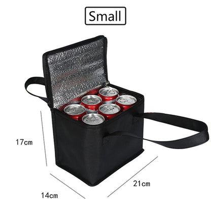 Portable Lunch Cooler Bag Folding Insulation Picnic Ice Pack Food