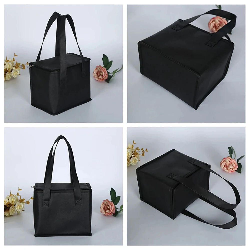 Portable Lunch Cooler Bag Folding Insulation Picnic Ice Pack Food
