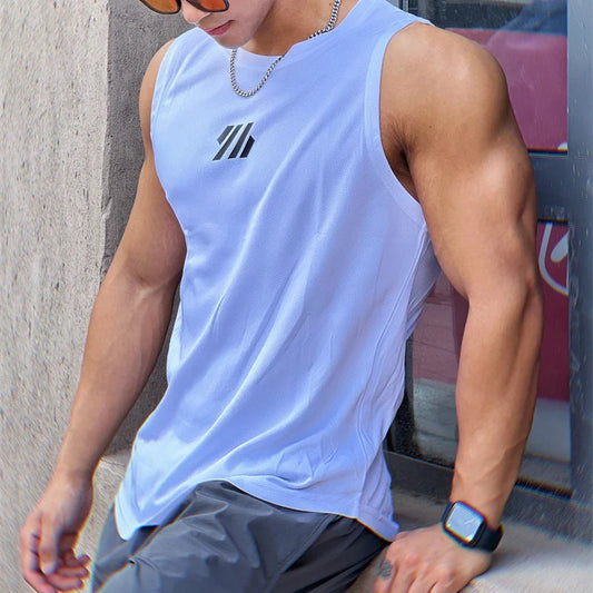 2023 newest Summer Gym Vest High Quality mesh Shirt Sleeveless