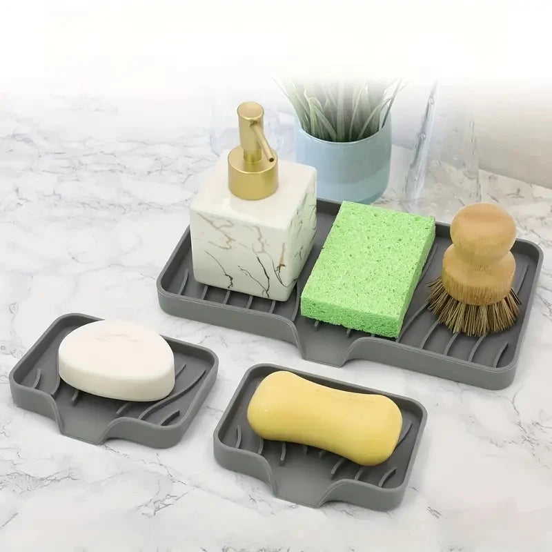 Soap Sponge Storage Holder Sink Scrubber