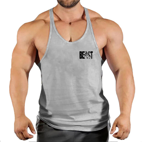 Men Muscle Beast Sleeveless Slim Tee Shirt Tank Top