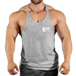 Men Muscle Beast Sleeveless Slim Tee Shirt Tank Top