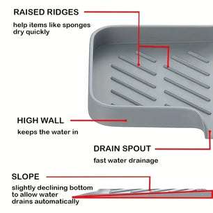 Soap Sponge Storage Holder Sink Scrubber