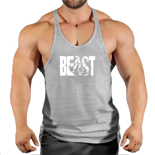 Men Muscle Beast Sleeveless Slim Tee Shirt Tank Top