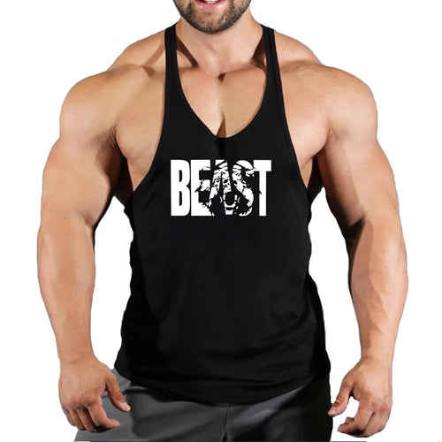 Men Muscle Beast Sleeveless Slim Tee Shirt Tank Top