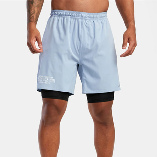 Summer 2 in 1 Athletic Shorts Men's