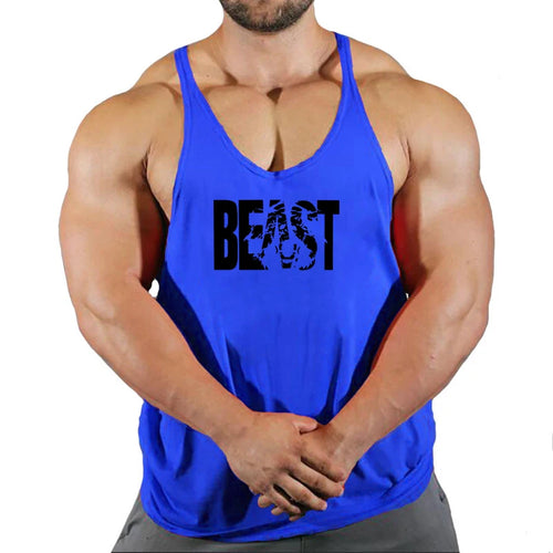 Men Muscle Beast Sleeveless Slim Tee Shirt Tank Top