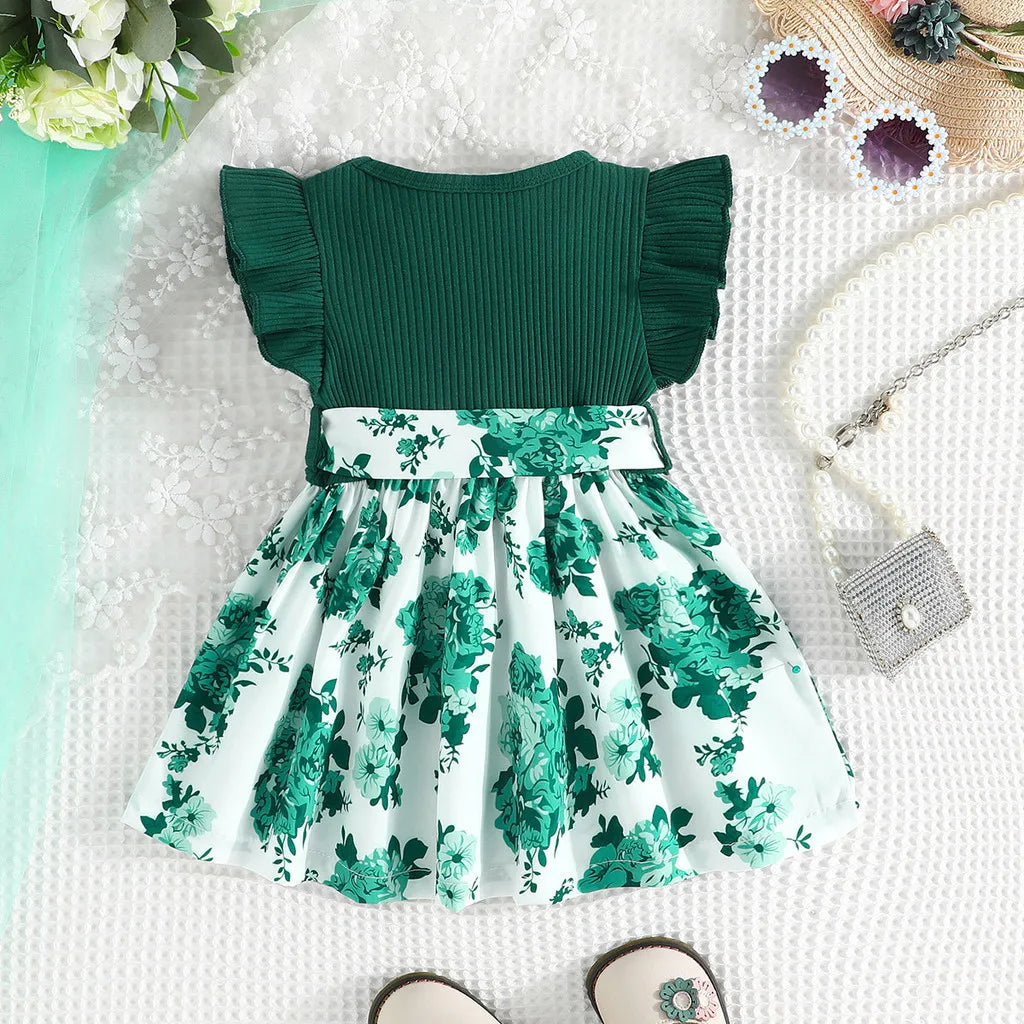 Cute Floral Summer Princess Formal Dresses