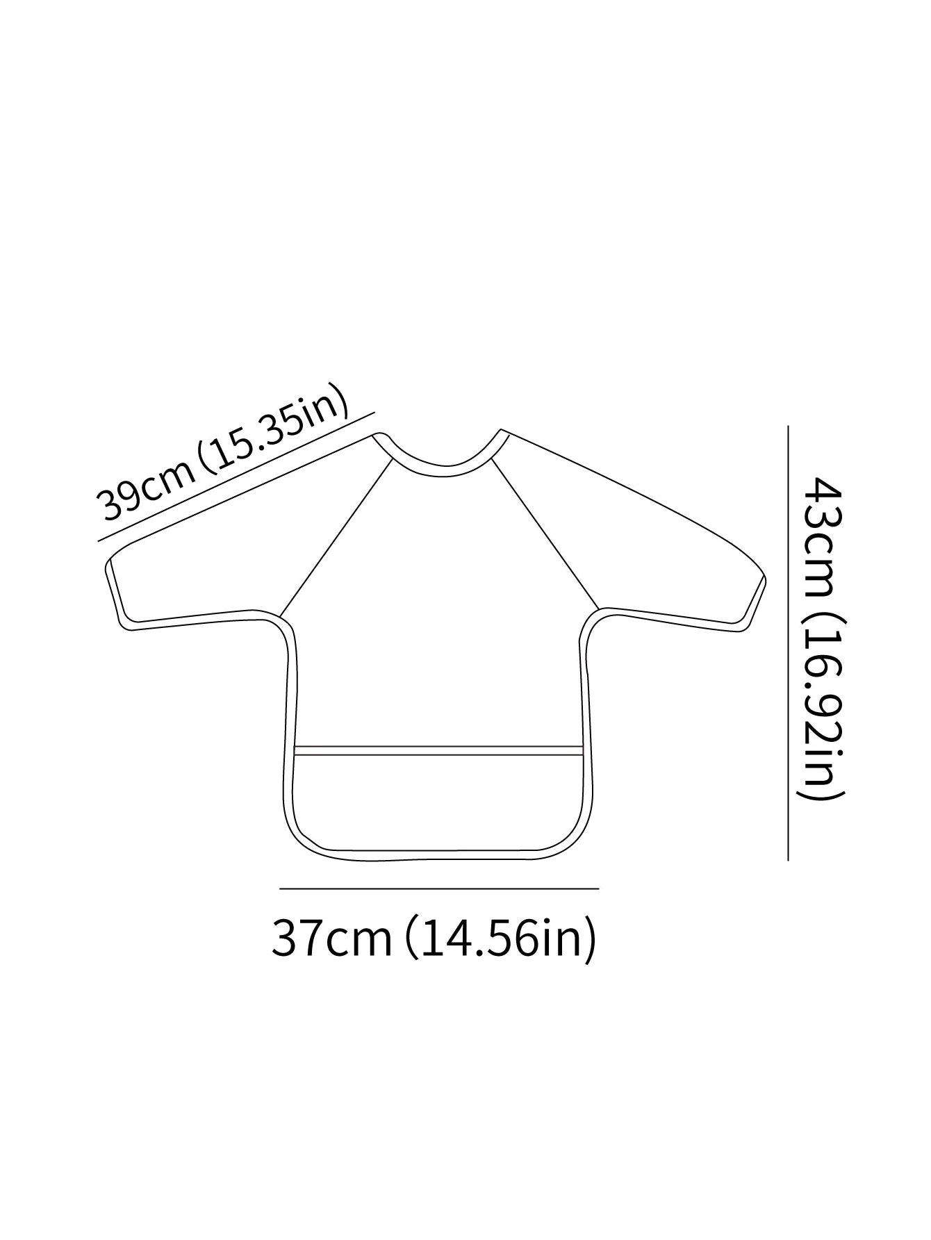 1 Pc Waterproof Baby Bibs Cute Infant Eating Child Drawing Long Sleeve