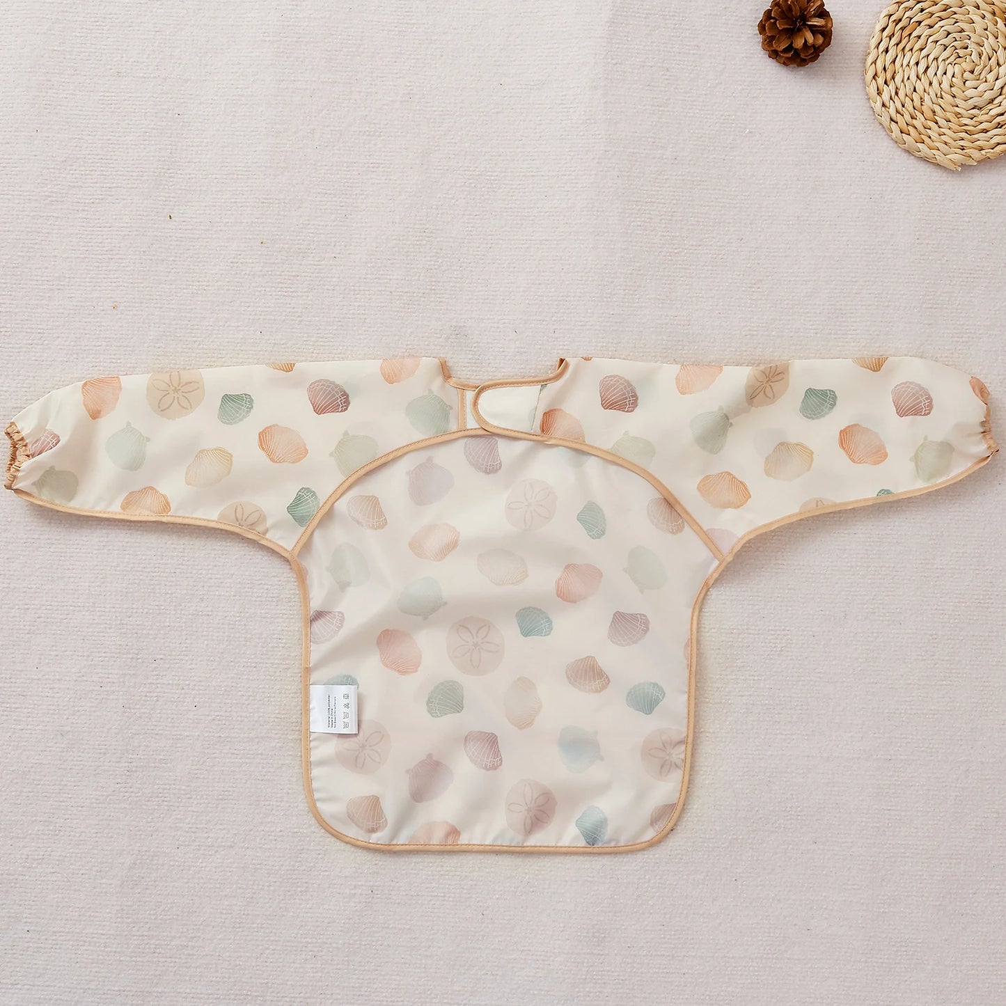 1 Pc Waterproof Baby Bibs Cute Infant Eating Child Drawing Long Sleeve