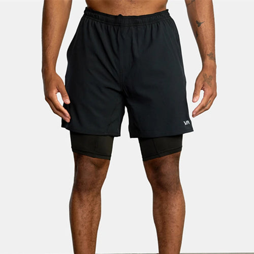 Summer 2 in 1 Athletic Shorts Men's