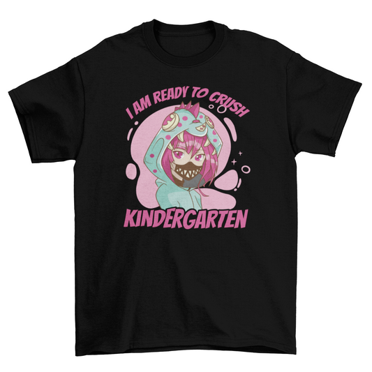 Kindergarden anime girl t-shirt