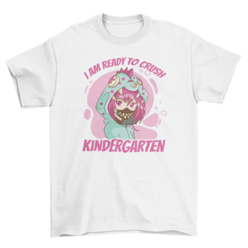 Kindergarden anime girl t-shirt