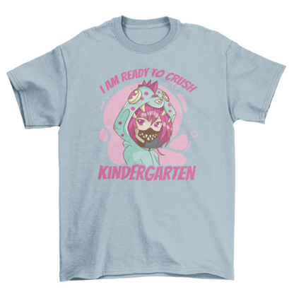Kindergarden anime girl t-shirt