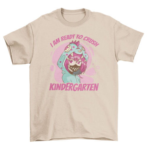 Kindergarden anime girl t-shirt