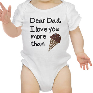 White Funny Design Baby Bodysuit