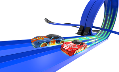Super 8 Loop Glow in the Dark R/C Slot Racing 46ft Track