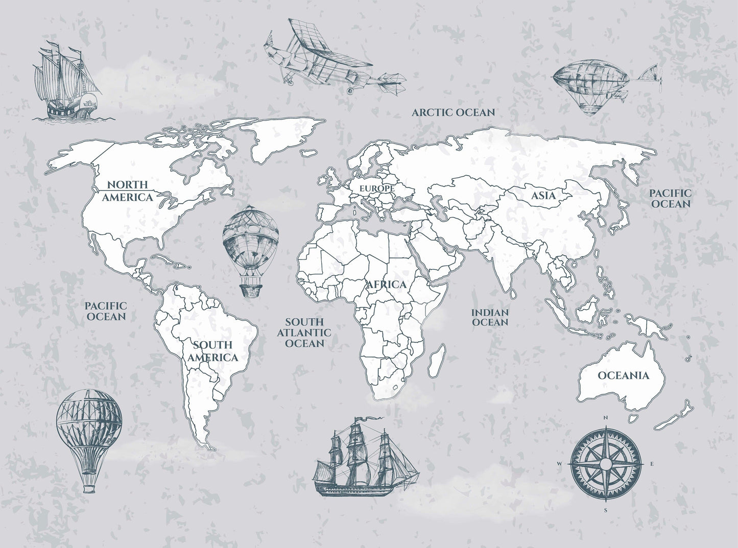 Vintage World Map